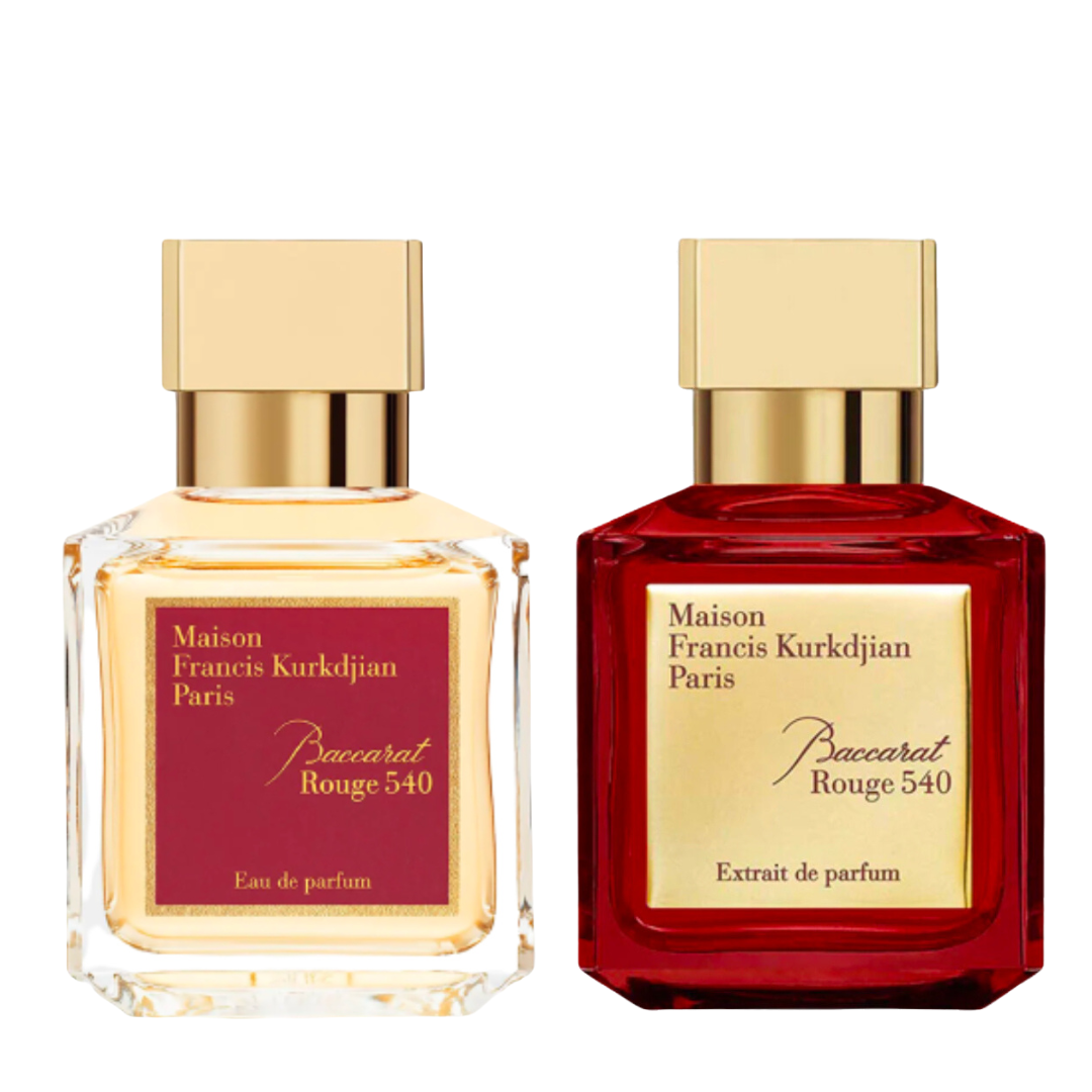 Maison Francis Kurkdjian Baccarat Rouge 540 EDP and Extrait Sample Pack